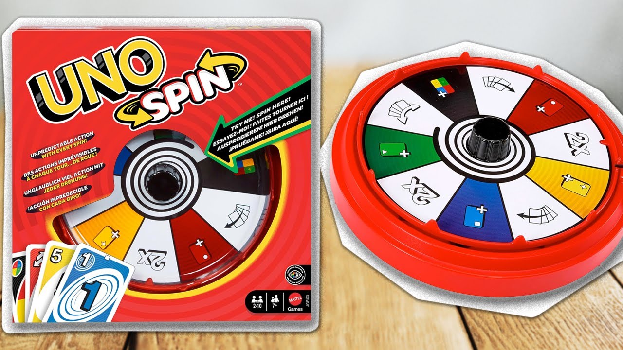 How to play UNO SPIN (official rules, instructions and gameplay) | boardgamesTV x Mattel Games