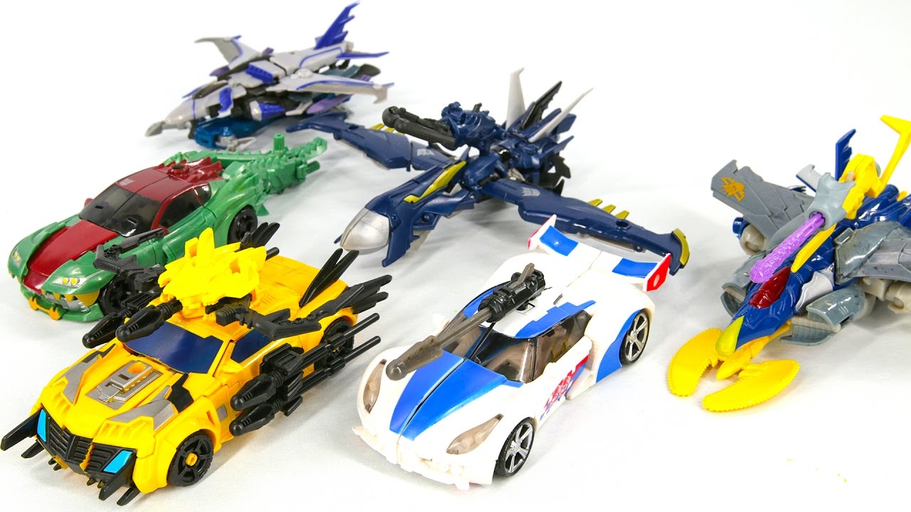 Transformers Prime Beast Hunters Bumblebee SmokeScreen KnockOut SoundWave StarScream DreadWing Toys