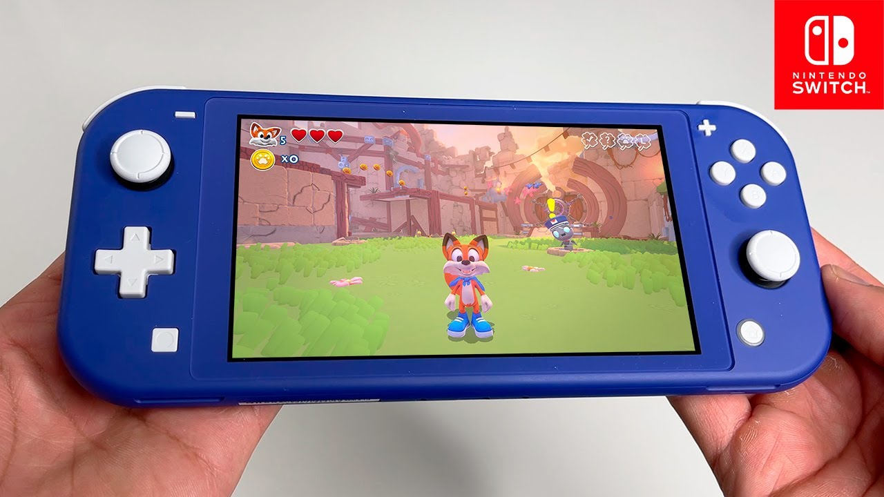 New Super Lucky's Tale Gameplay on Nintendo Switch LITE