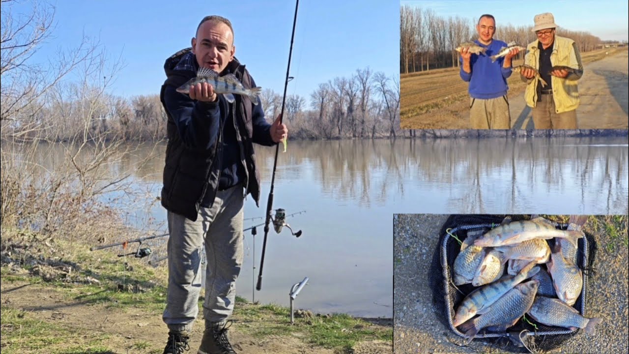 Pecanje na Dunavu sredinom februara..