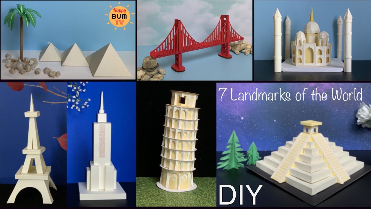 DIY PAPER LANDMARKS PART 1 I DIY PROJECTS I HOME DECOR IDEAS I DIY PAPER CRAFTS I DIY PAPER MODELS