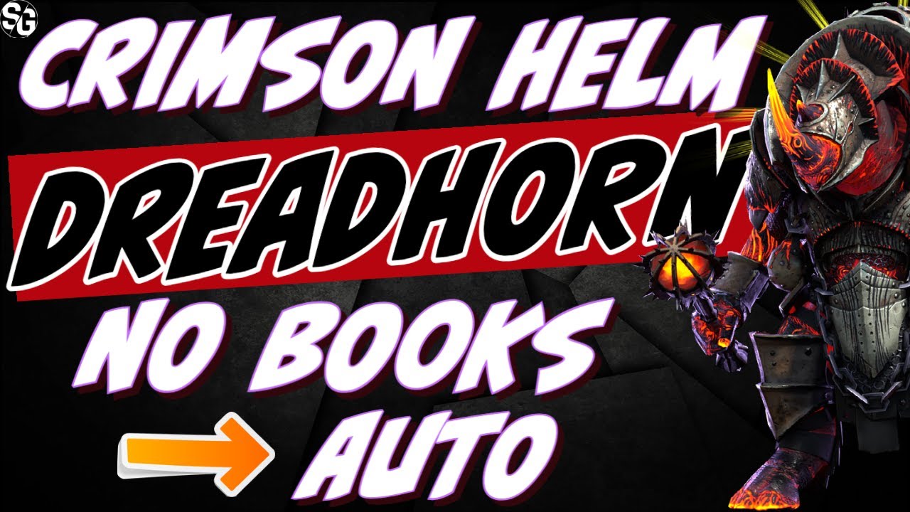 MASSIVE FIND! Auto DT HARD 10 & 50 Dreadhorn w/ Crimson Helm 133speed. | RAID SHADOW LEGENDS