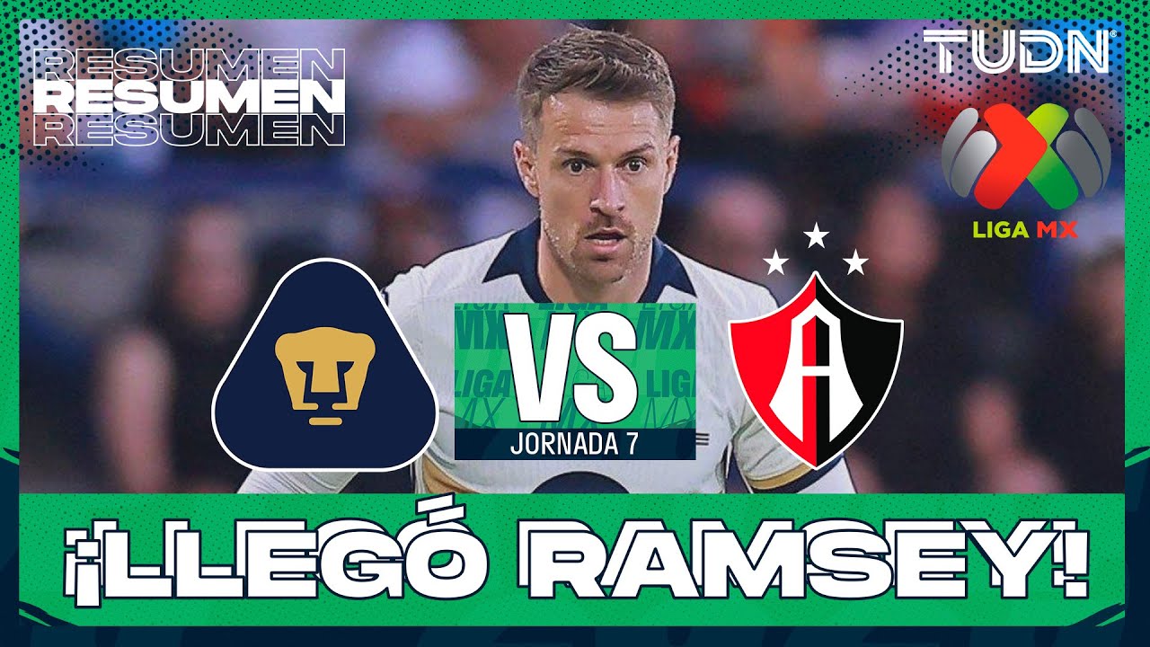 Resumen - Pumas vs Atlas | Liga MX - Jornada 7 Apertura 2025 | TUDN