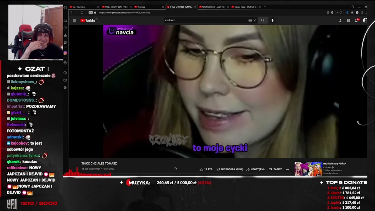 Reakcja Multiego na Czukasz - THICC CHCIAŁEŚ TOMASZ