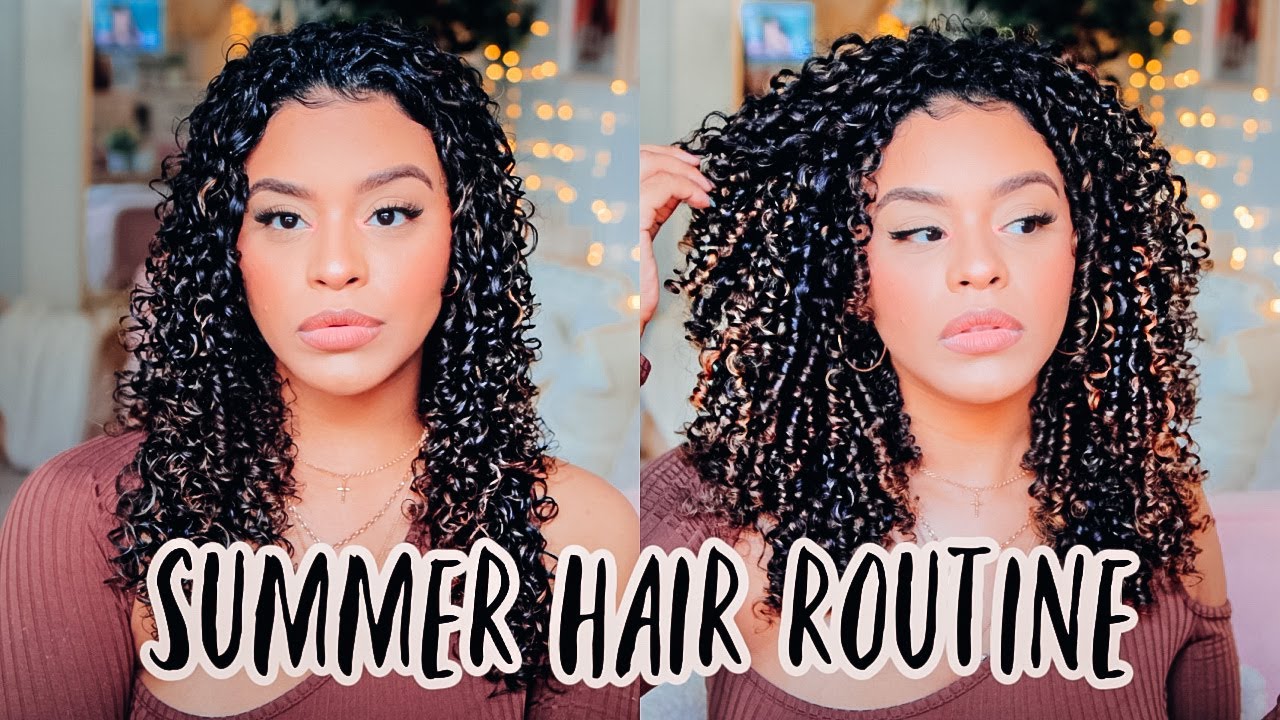 SUMMER HAIR ROUTINE | no water + faster drying time
