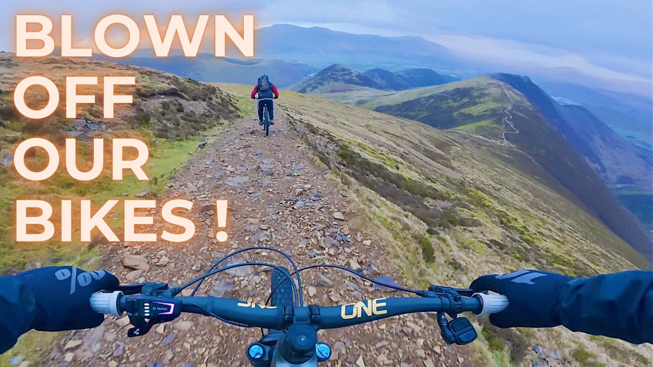 Sail & Scar Crags Ridge Ride MTB | Blown Off Our Bikes! Epic Newlands Valley | Lake District