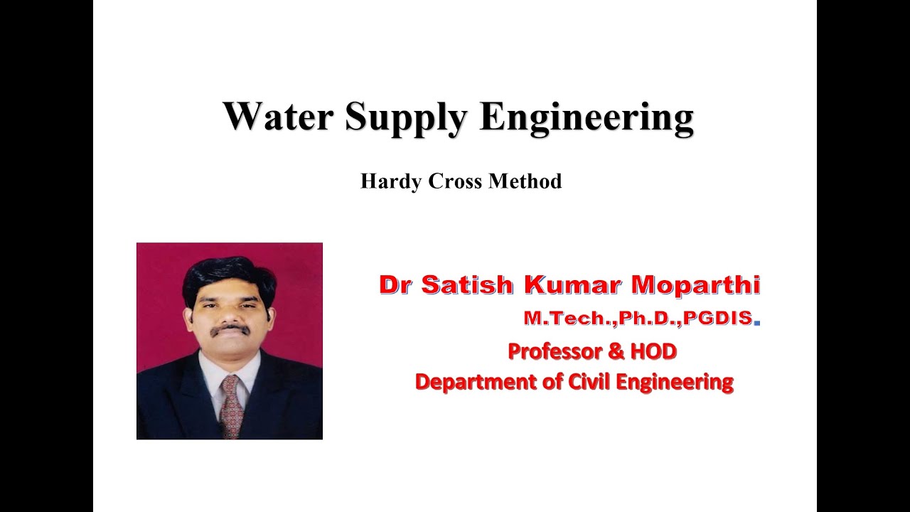 Distribution of Water - Hardy Cross Method
