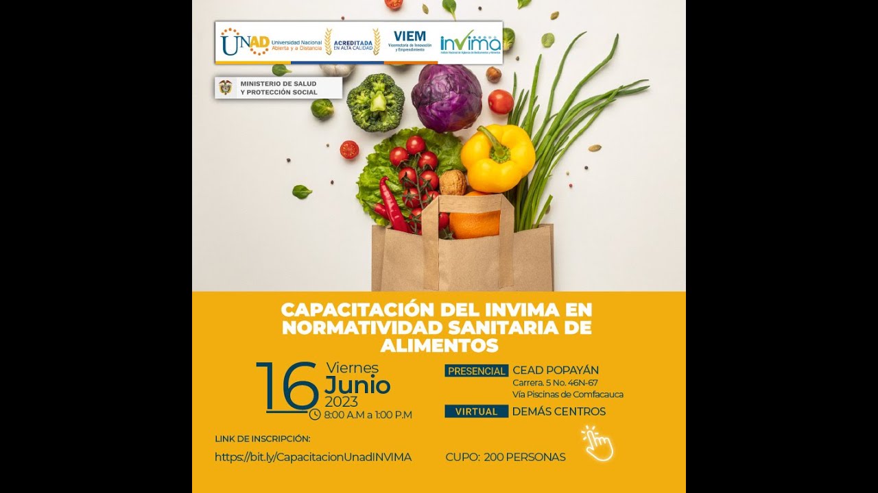 Capacitación del invima en Normatividad Sanitaria de Alimentos