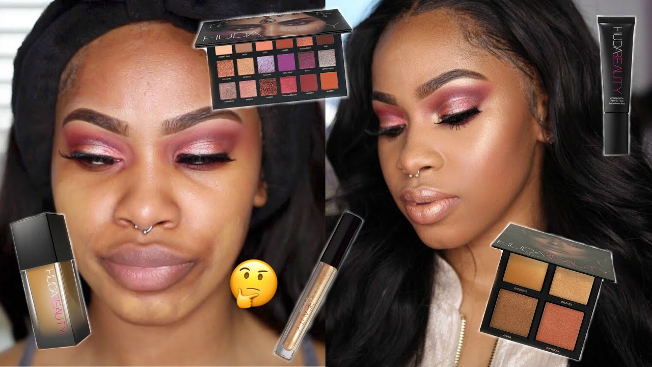 ONE BRAND TUTORIAL: HUDA BEAUTY | WOC FRIENDLY?? WORTH THE $$?