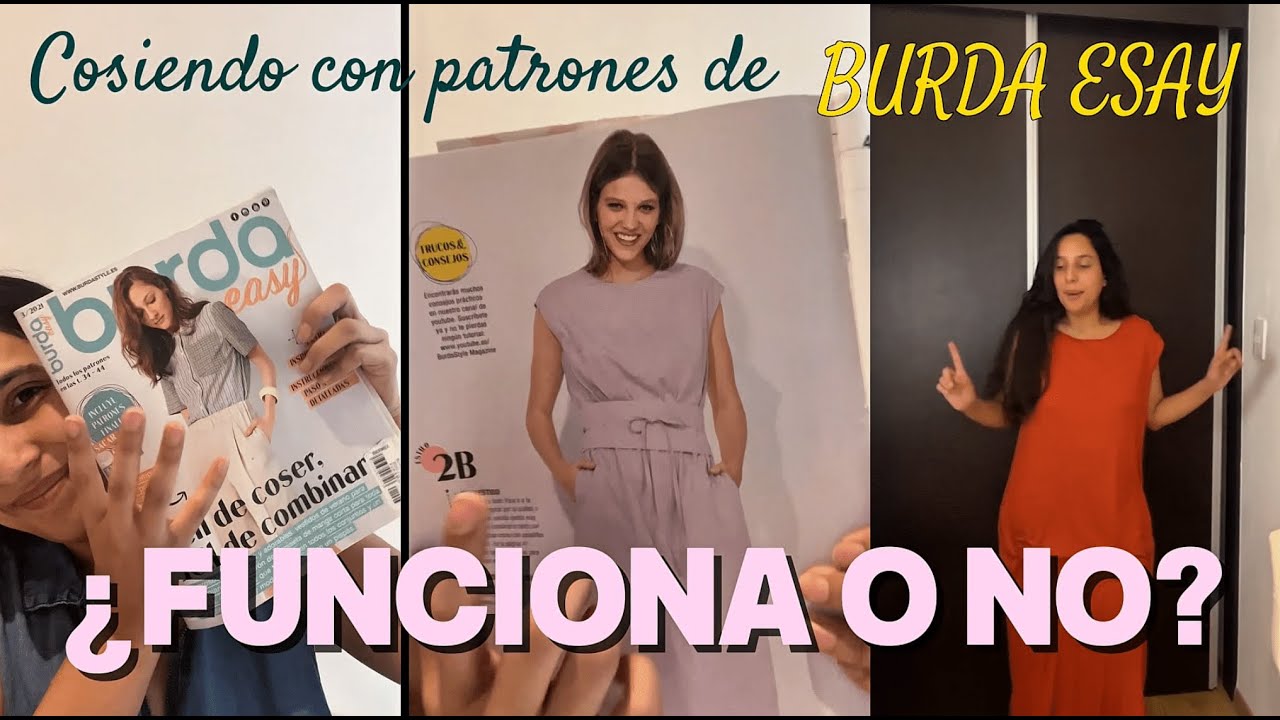 Vlog de costura: pruebo patrones de BURDA por primera vez