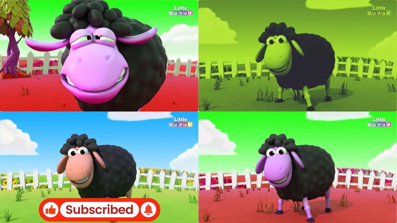 Baa Baa Black Sheep Little Angel Compilation | Sponsored By: Gamavision Csupo Effects