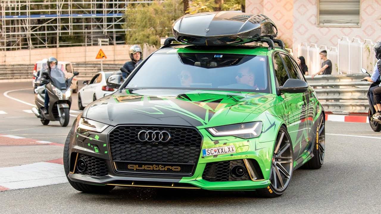 A collection of AUDI RS4, RS5, RS6 and RS7 in Monaco | 2021 4K