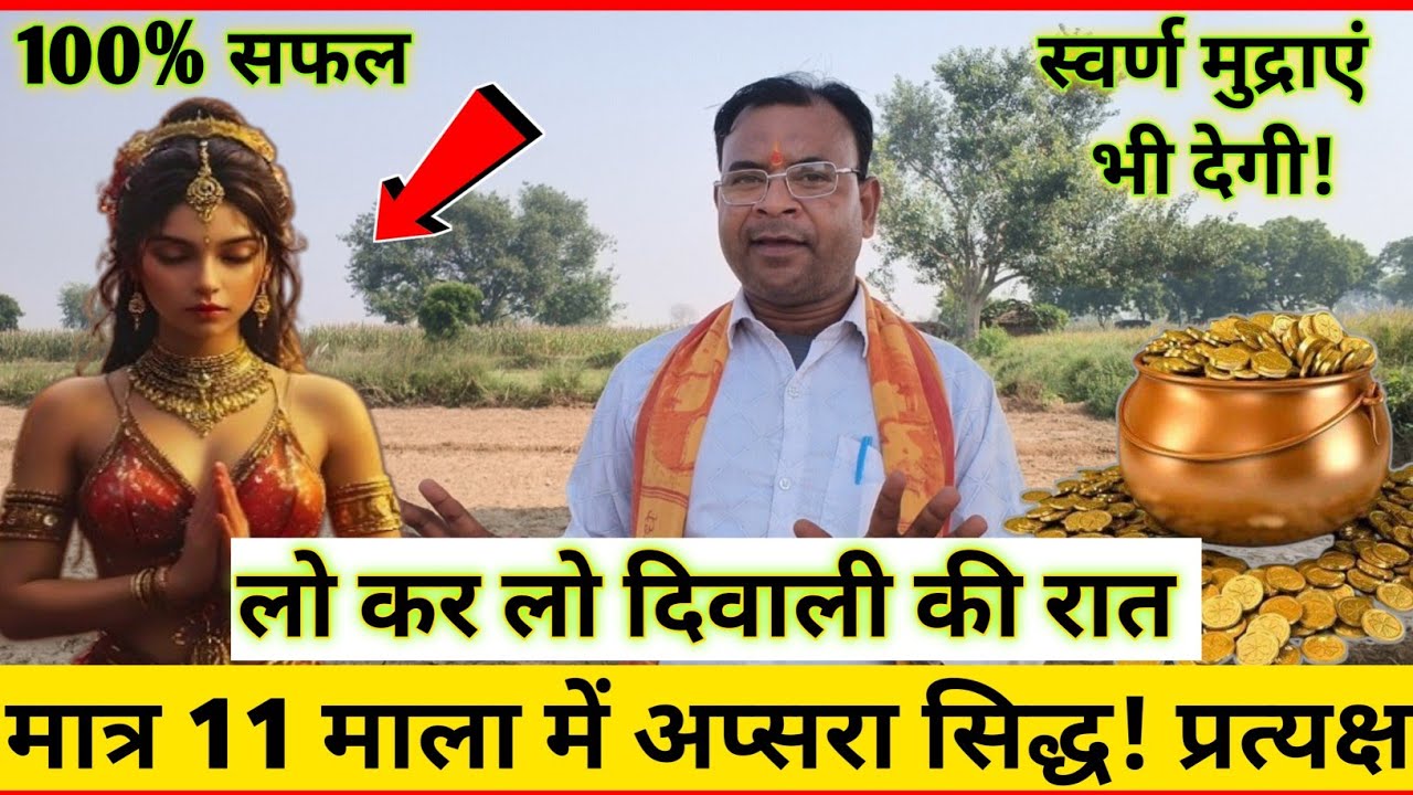 #Diwali की रात मात्र 11 माला में अप्सरा सिद्ध || स्वर्ण मुद्रा भी देगी! 