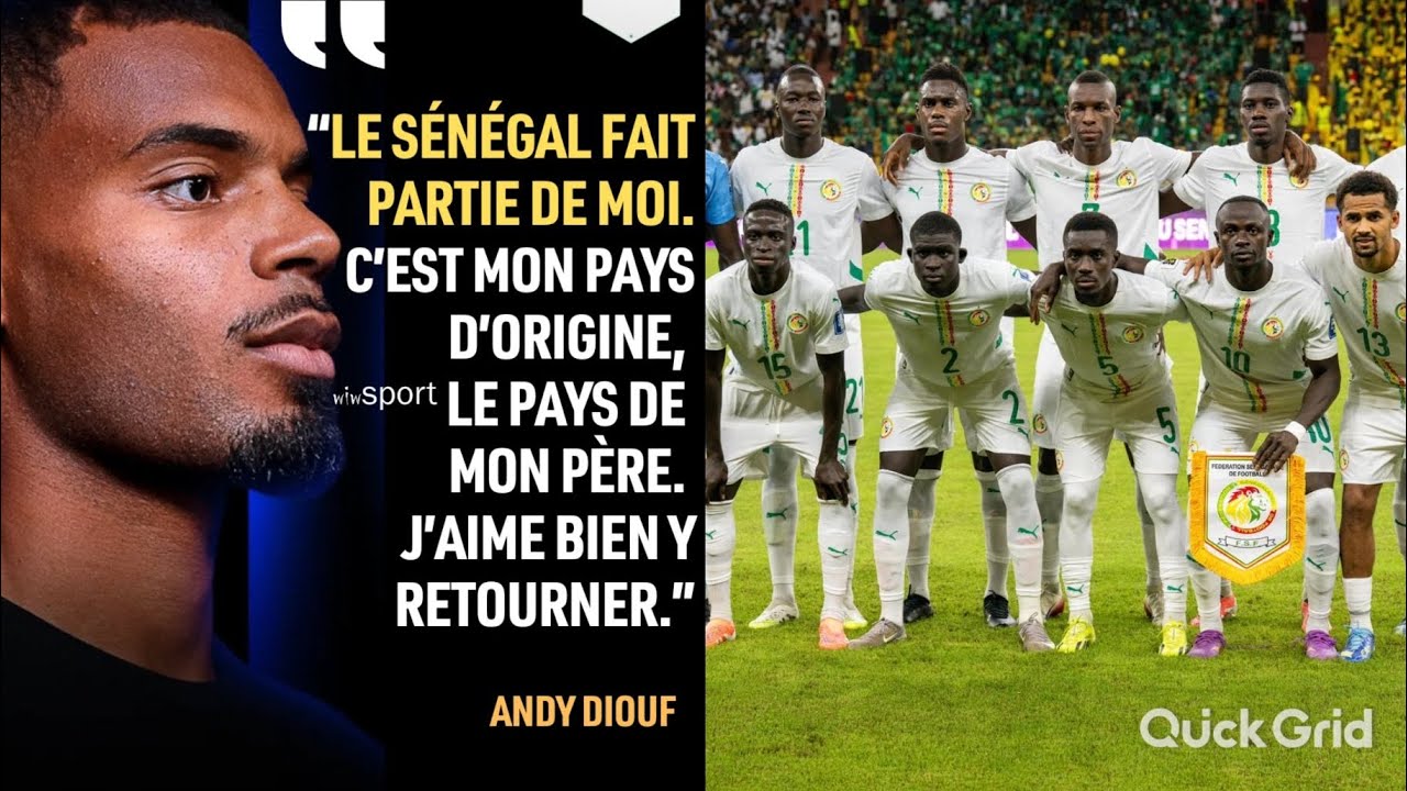 Andy Diouf pr&ecirc;t pour le S&eacute;n&eacute;gal !? 