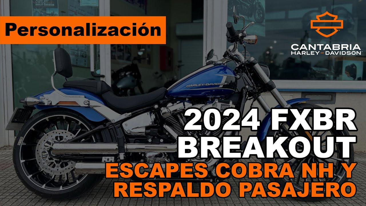 FXBR Breakout 2024 Personalizada | Escapes Cobra NH Sonido Moto | Harley Davidson Softail Custom
