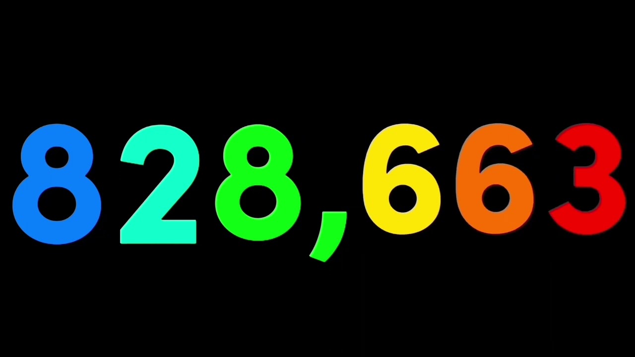 0 to 100,000,000 with sounds