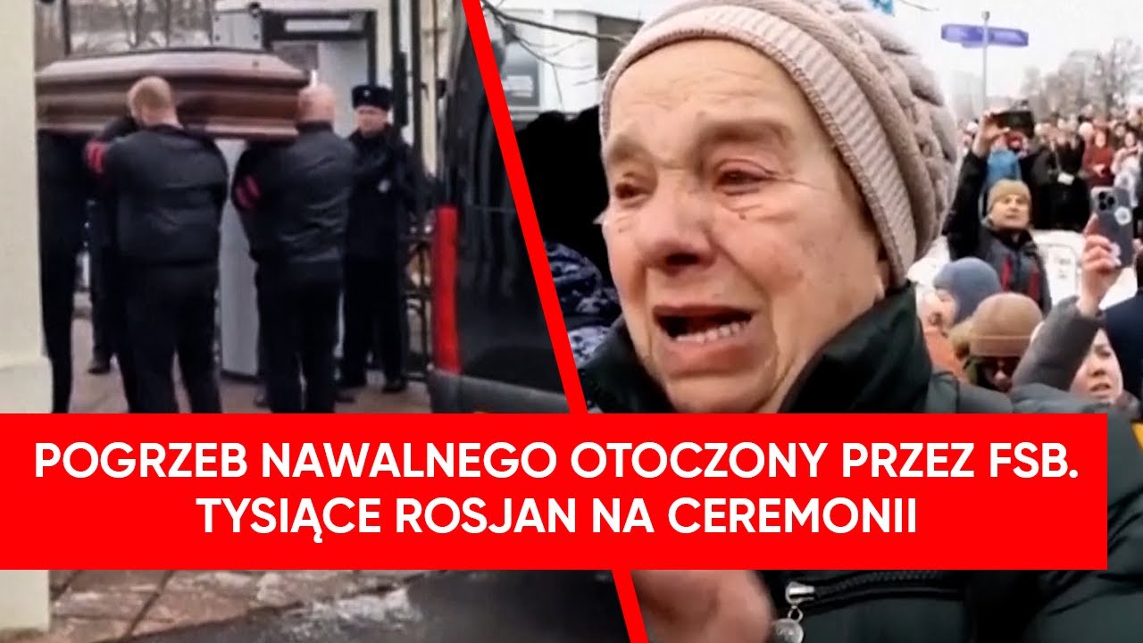 Tłumy na pogrzebie Nawalnego. Stan podwyższonej gotowości w Moskwie