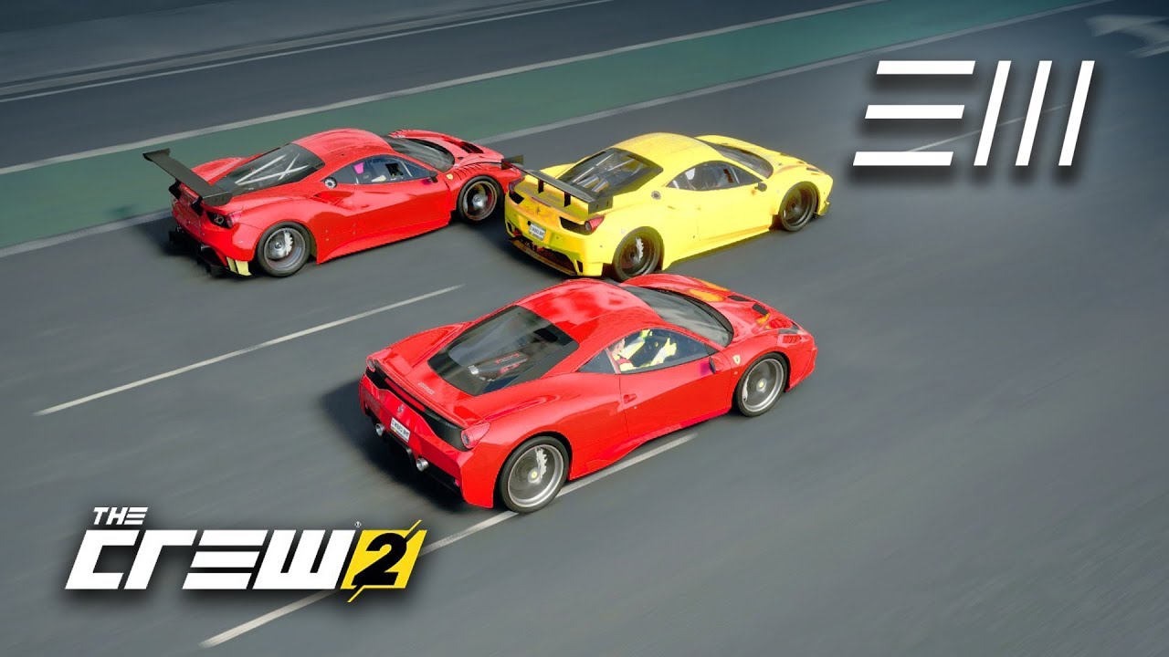 The Crew 2 - 3 Ferrari's Race from Las Vegas to Chicago!