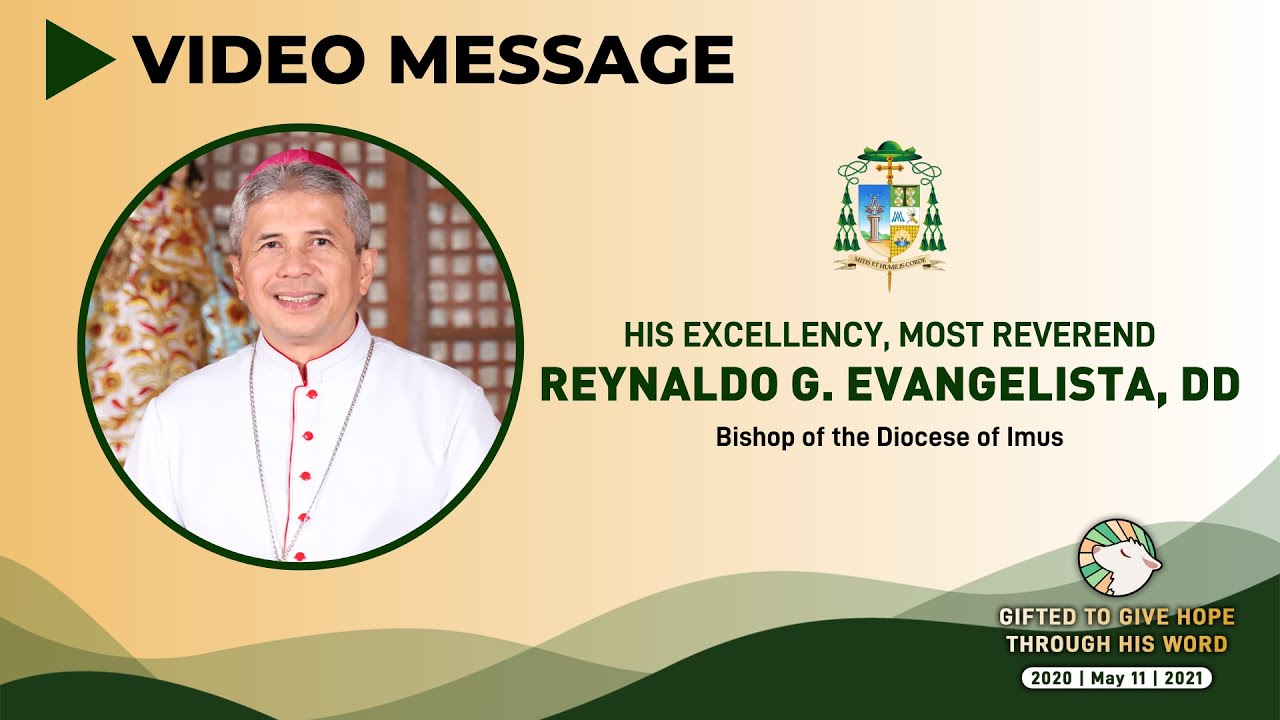 1st SoT Anniversary Greeting from Bishop Reynaldo Evangelista, DD