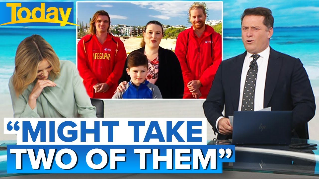Ally&rsquo;s swipe at Karl during interview on heroic rescue | Today Show Australia