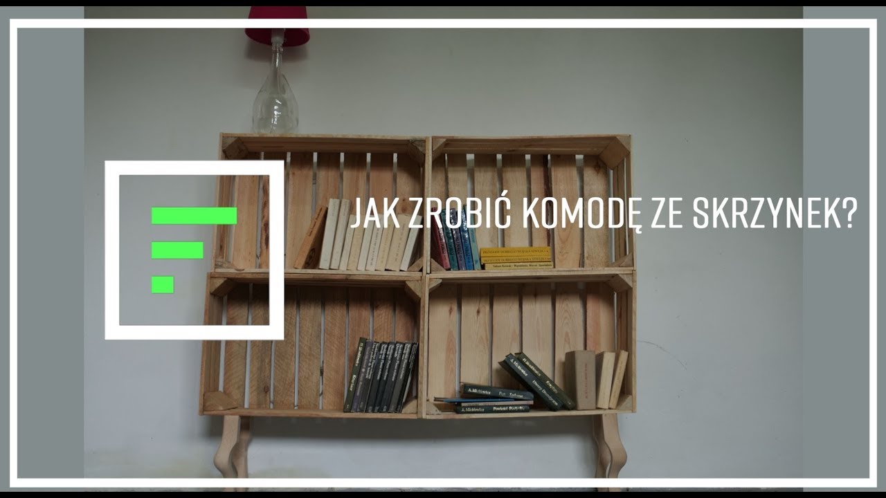 Jak zrobić bardzo stylową komodę z nieużywanych skrzynek ?