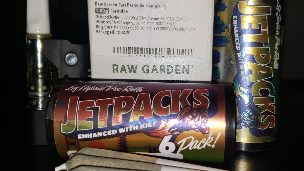 Jetpacks Cookie Glue/Raw Gardens Bermuda Triangle Refined Live Resin Cartridge
