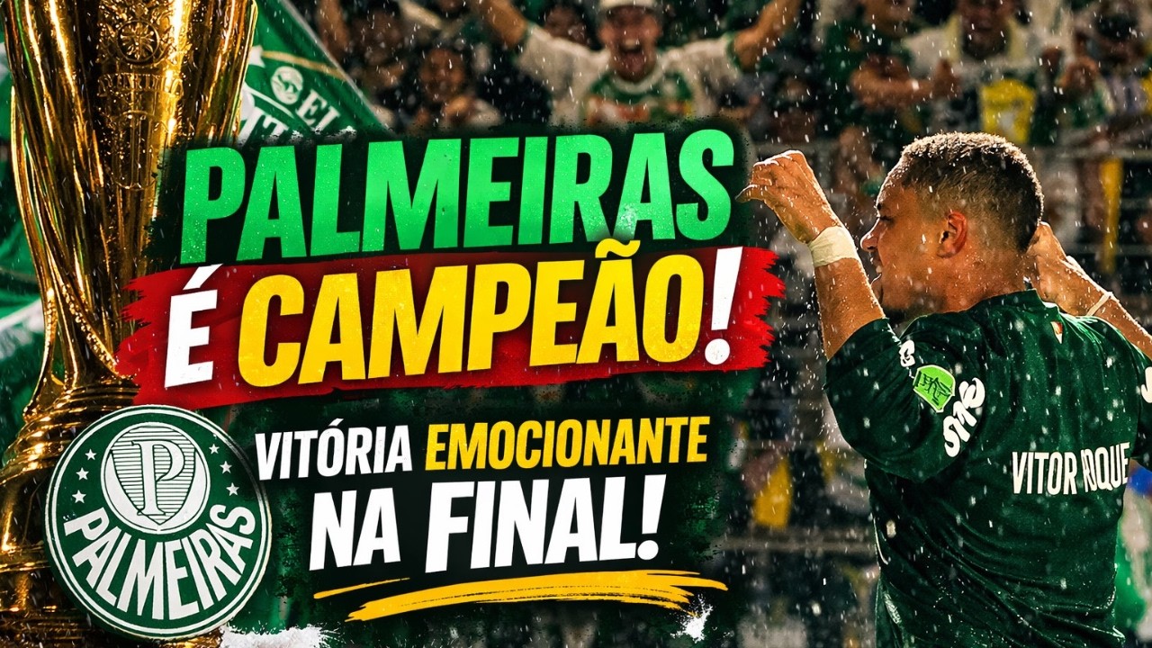 🏆 PALMEIRAS É CAMPEÃO! VERDÃO BATE O NOVORIZONTINO E CONQUISTA MAIS UM TÍTULO HISTÓRICO