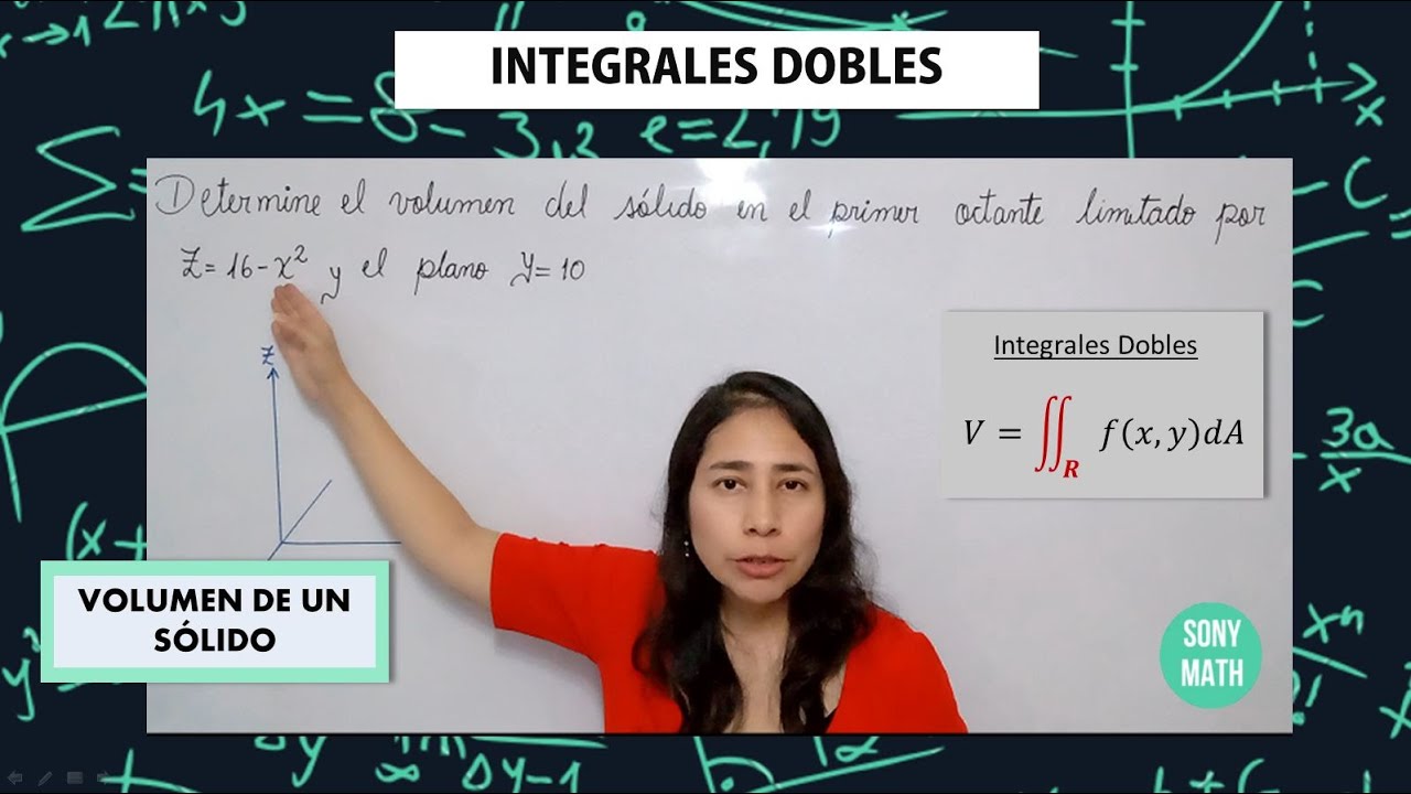 Cómo Calcular el Volumen de un Sólido por INTEGRALES DOBLES| Región Rectangular
