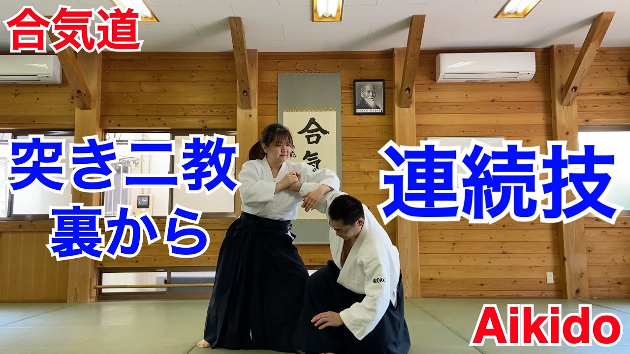 【Aikido】突き二教裏から連続技 / Tsuki Nikyo-ura Renzoku-waza
