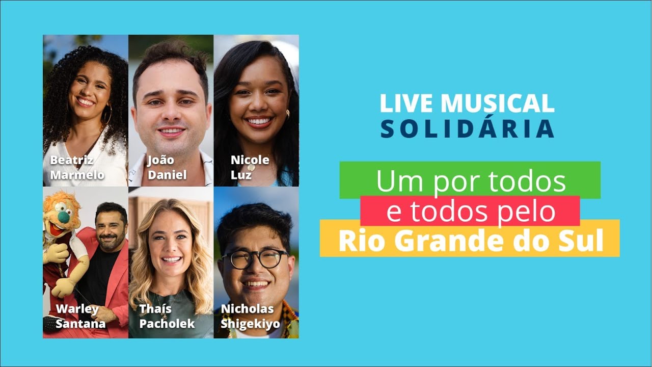 Live Musical Solidária - Um por Todos e Todos pelo Rio Grande do Sul