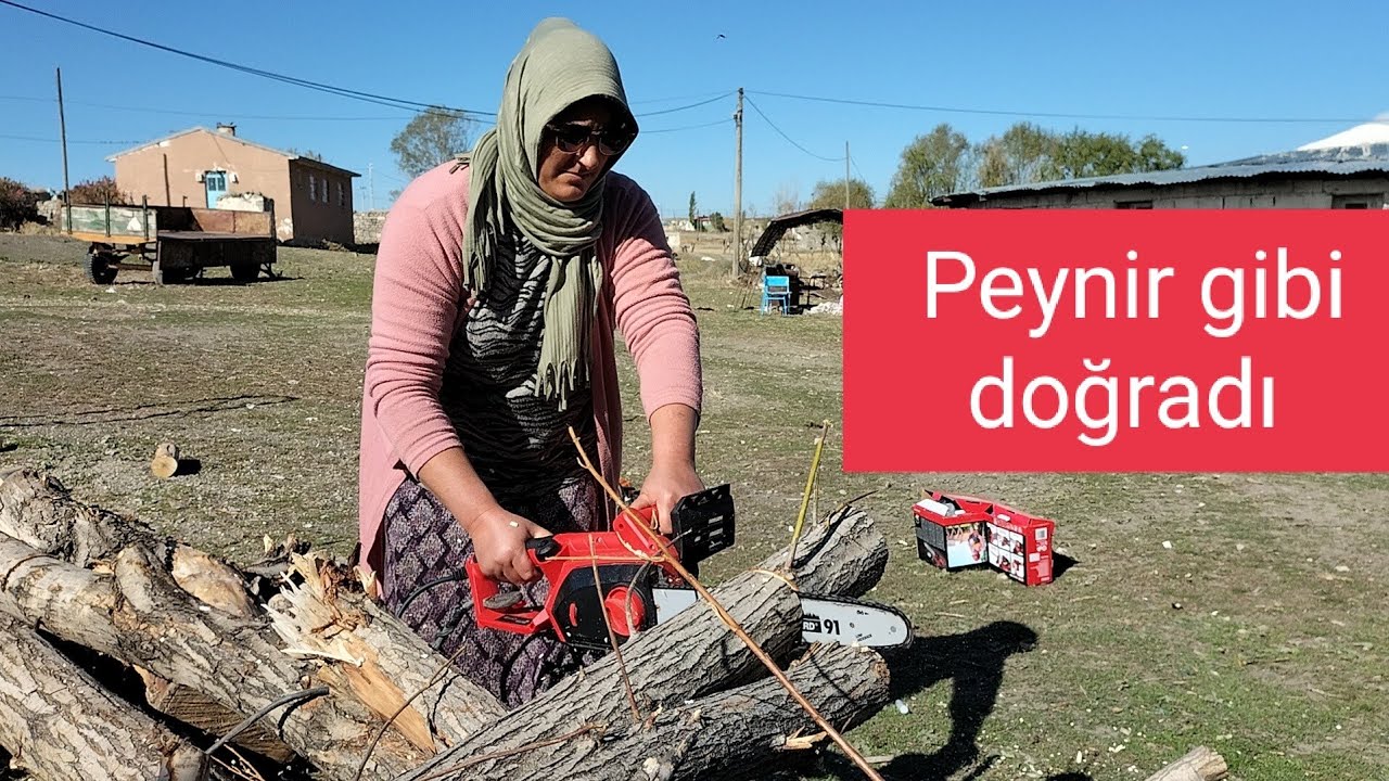 Elektrikli testere kadın versiyonu (Einhell gh ec 2040 2000 wat)...28 Ekim 2022,Büyük Durduran Köyü