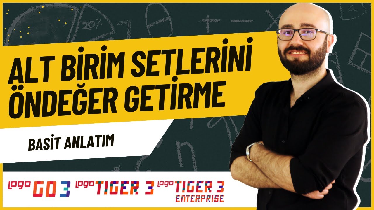 Logo Alt Birim Setini Öndeğer Getirme