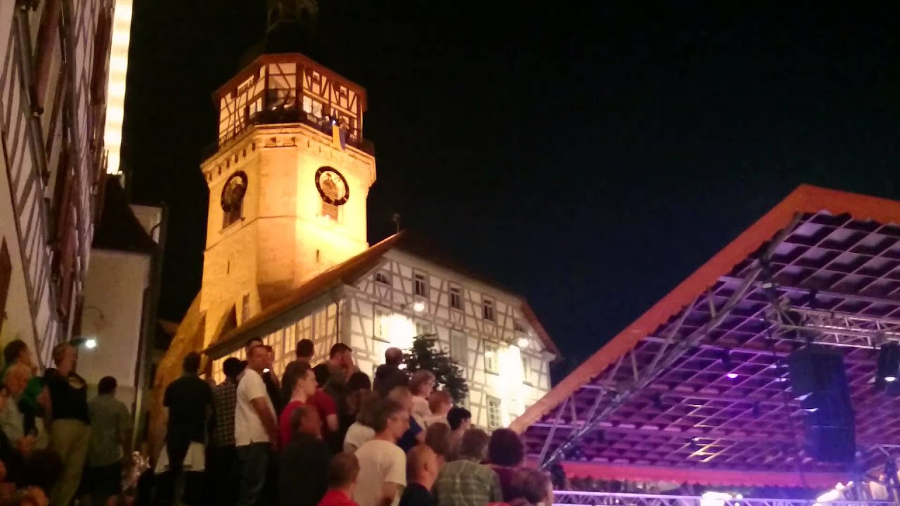 Zapfenstreich 2015 Straßenfest Backnang