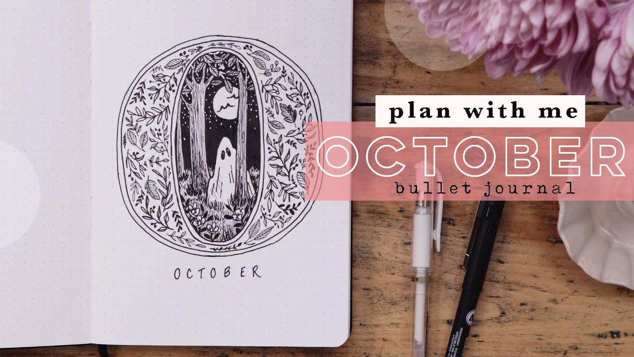 Жуткий фольклорный Bullet Journal: подготовка к октябрю 🎃👻 | Вдохновение от призраков