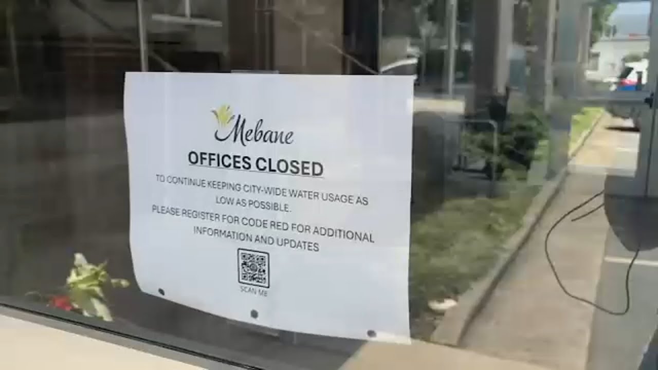 City of Mebane issues highest-level water shortage notice; some businesses told to close