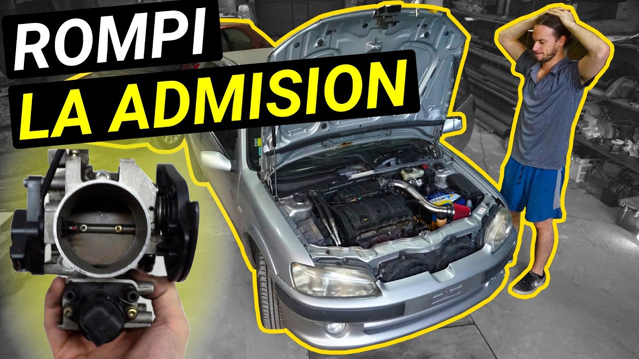 ROMPÍ LA ADMISIÓN NUEVA!!! 😱😱😱 | Proyecto Peugeot 106 SWAP 1.6 16v Mariposa nueva 54mm