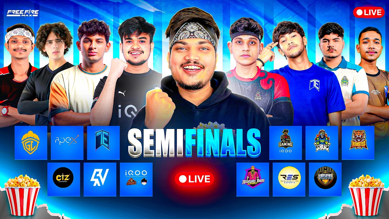 LIVE🔴 FREE FIRE TOURNAMENT  TSG VS TAG VS TG VS ELITE VS S8UL CHAMPION RUSH - TSG RITIK