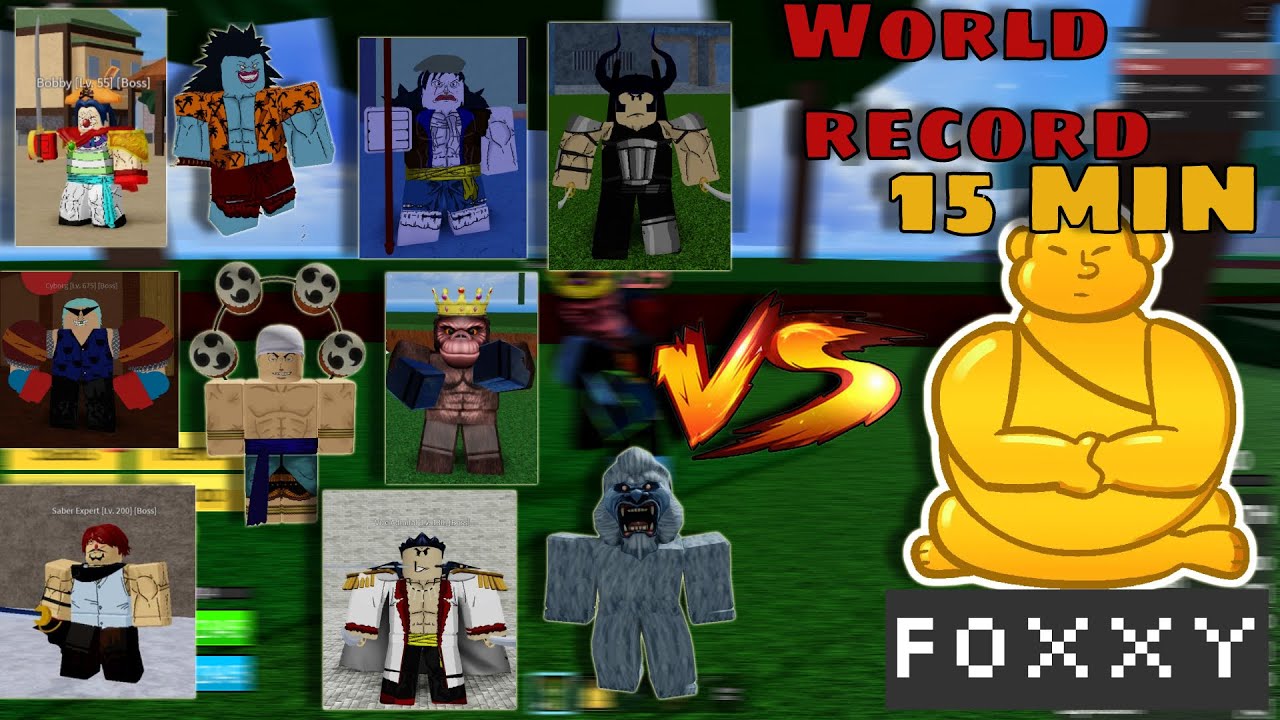 World Record Тогтоосон нь😱  Frist Sea Дээрх бүх BOSS ийг алах. (Blox Fruit)