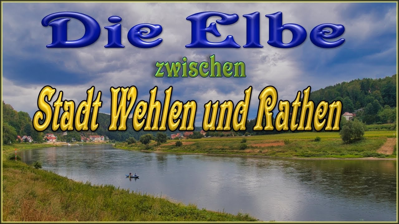 Die Elbe Stadt Wehlen und Rathen in der Sächsische Schweiz