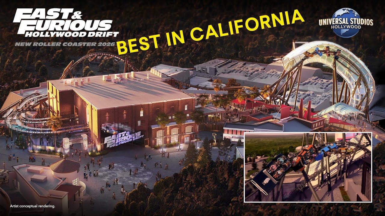 Will Fast And Furious Hollywood Drift Become The Best Coaster In California?!?!?