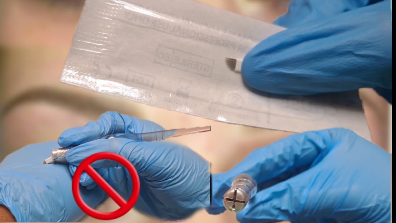 How to properly Insert a microblading needle into its pen