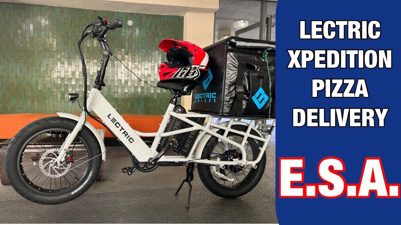 Lectric Xpedition cargo ebike LARGE PIZZA 🍕DELIVERY | Electric Scooter Academy