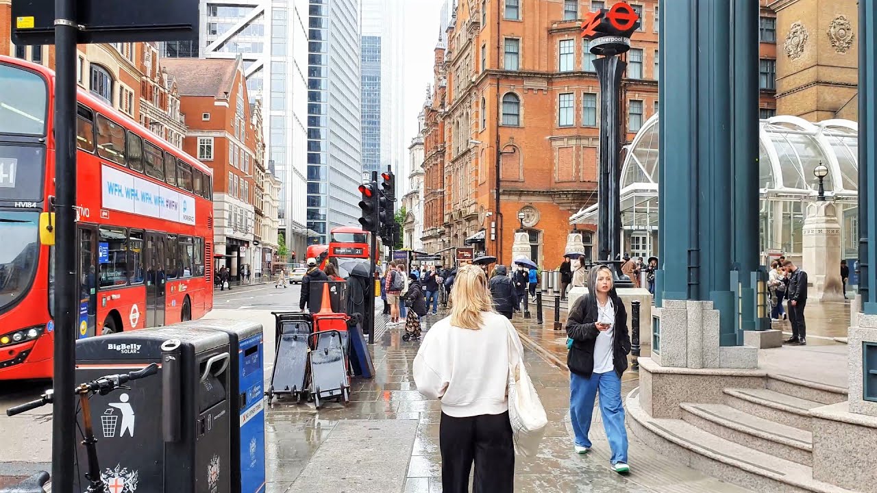 Лондонский Сити, Лондонский мост, Саутварк | Лондонская прогулка 2021 (4K)