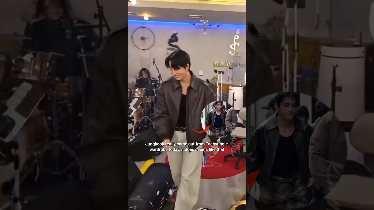 Jungkook really came out from Taehyung closet today🤭 #shorts #taekook #bts