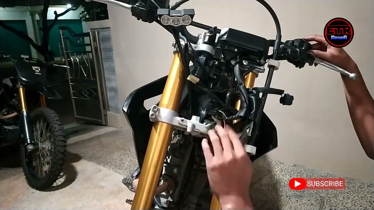 CARA PASANG LAMPU LED CRF  MUDAH DAN SIMPEL,!!!