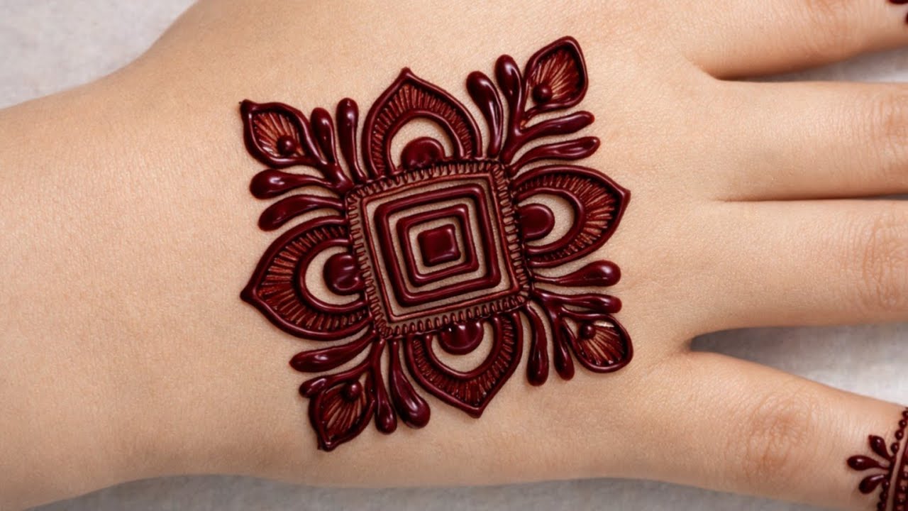 Very Simple Flower Mehndi Design|Easy Flower Mehndi Design For Back Hand|MehndiDesign|Mehndi Designs
