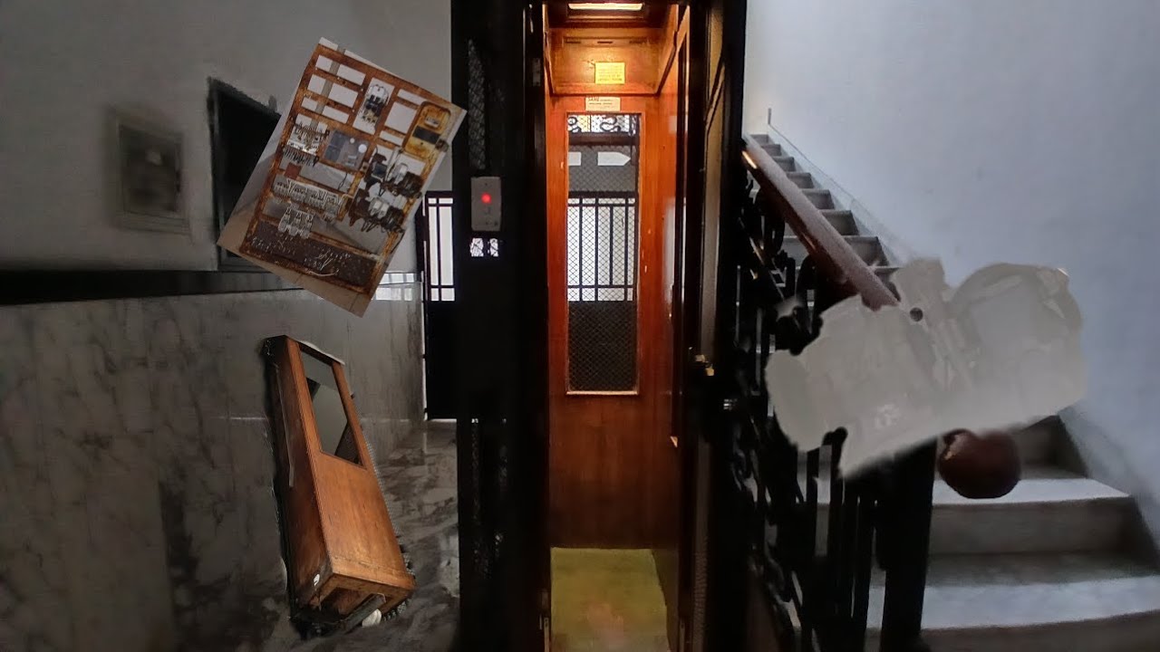 Ascensore SIAS in gabbia anni 60, 1 persona! Piccolissimo! #ascensore #lift #elevator 