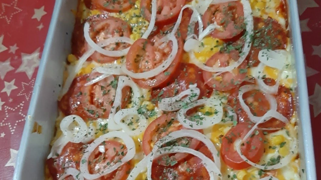Pizza 🍕 de liquidificador rapida e economica#receitas #deliciasdacozinha #pizza#bolos#fouyou 