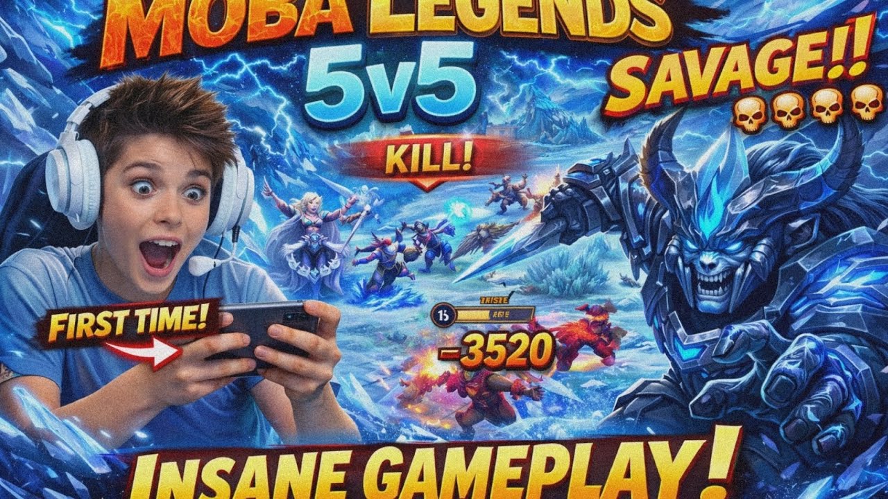 Playing Moba legends 5v5 1stTime 🥶 Insane kills with Powerful Heroes!! 