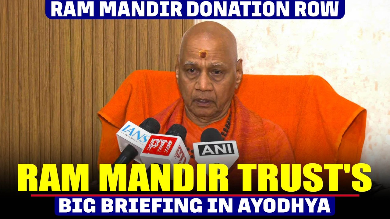 BREAKING NEWS: Ram Mandir Treasurer holds press briefing after crucial Trust meeting in Ayodhya